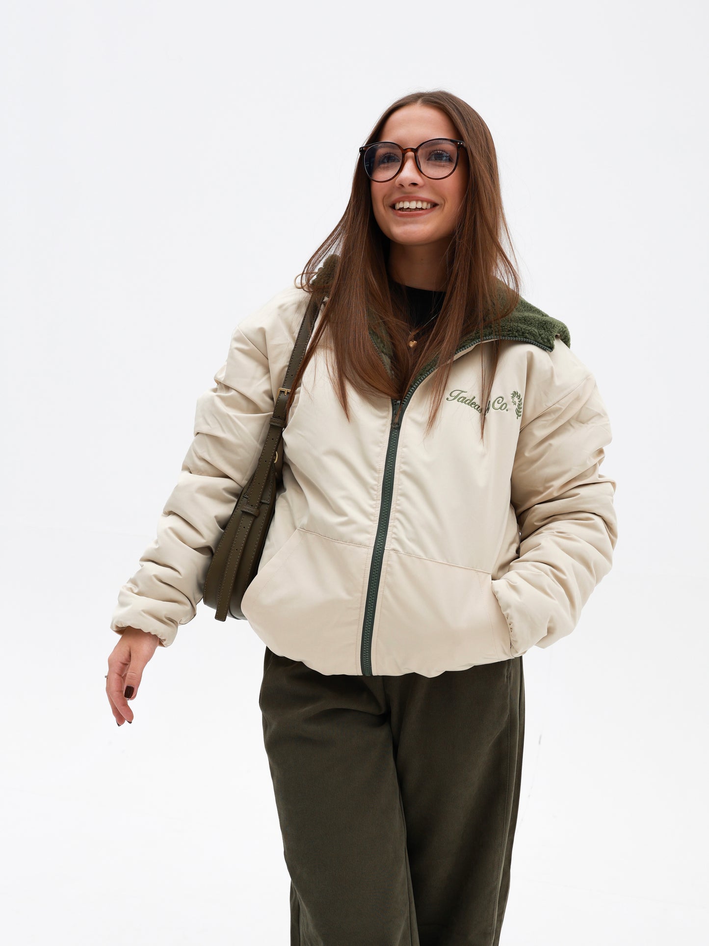 Reversible fleece + windbreaker jacket