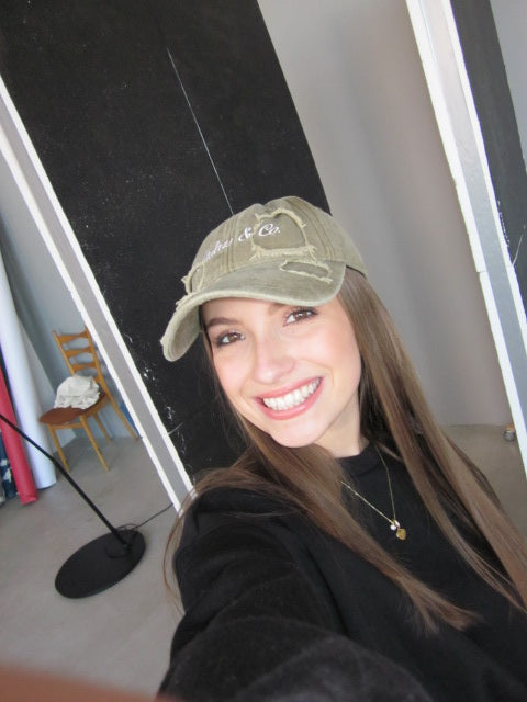 Green baseball hat