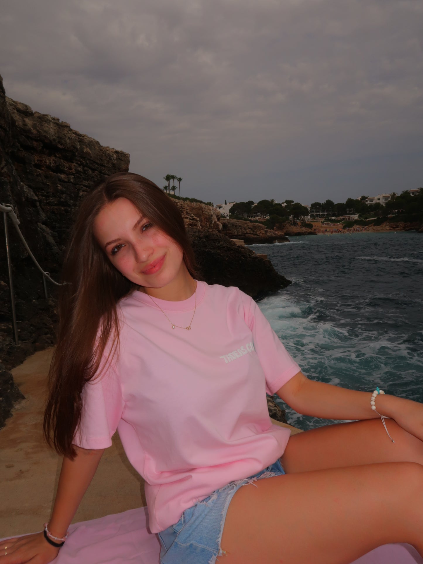 PINK TEE "IT COMES IN WAVES" (9300494516560)