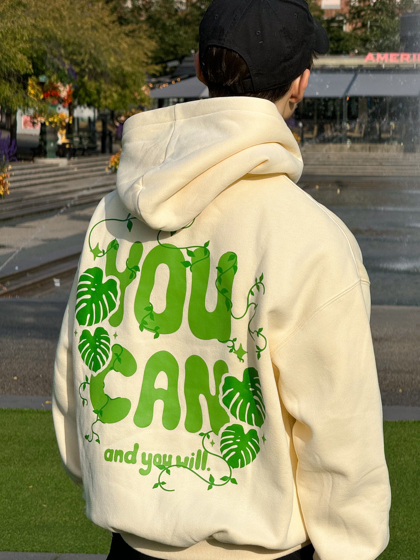 "YOU CAN" Krémová Mikina (PŘEDPRODEJ) (8709588812112)