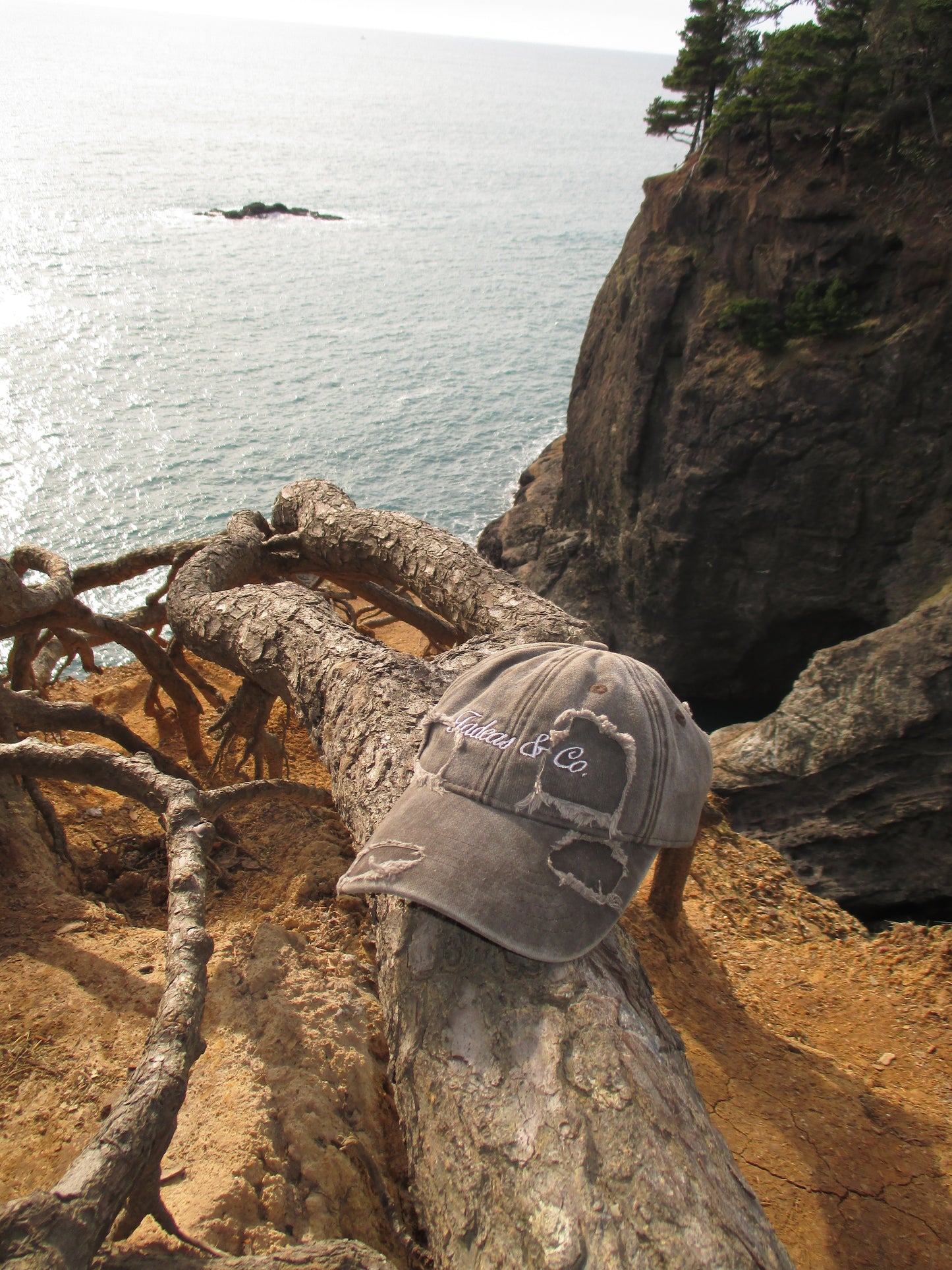 Grey baseball hat