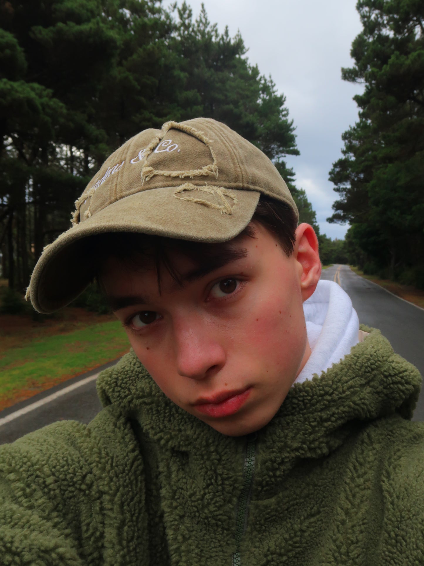Green baseball hat