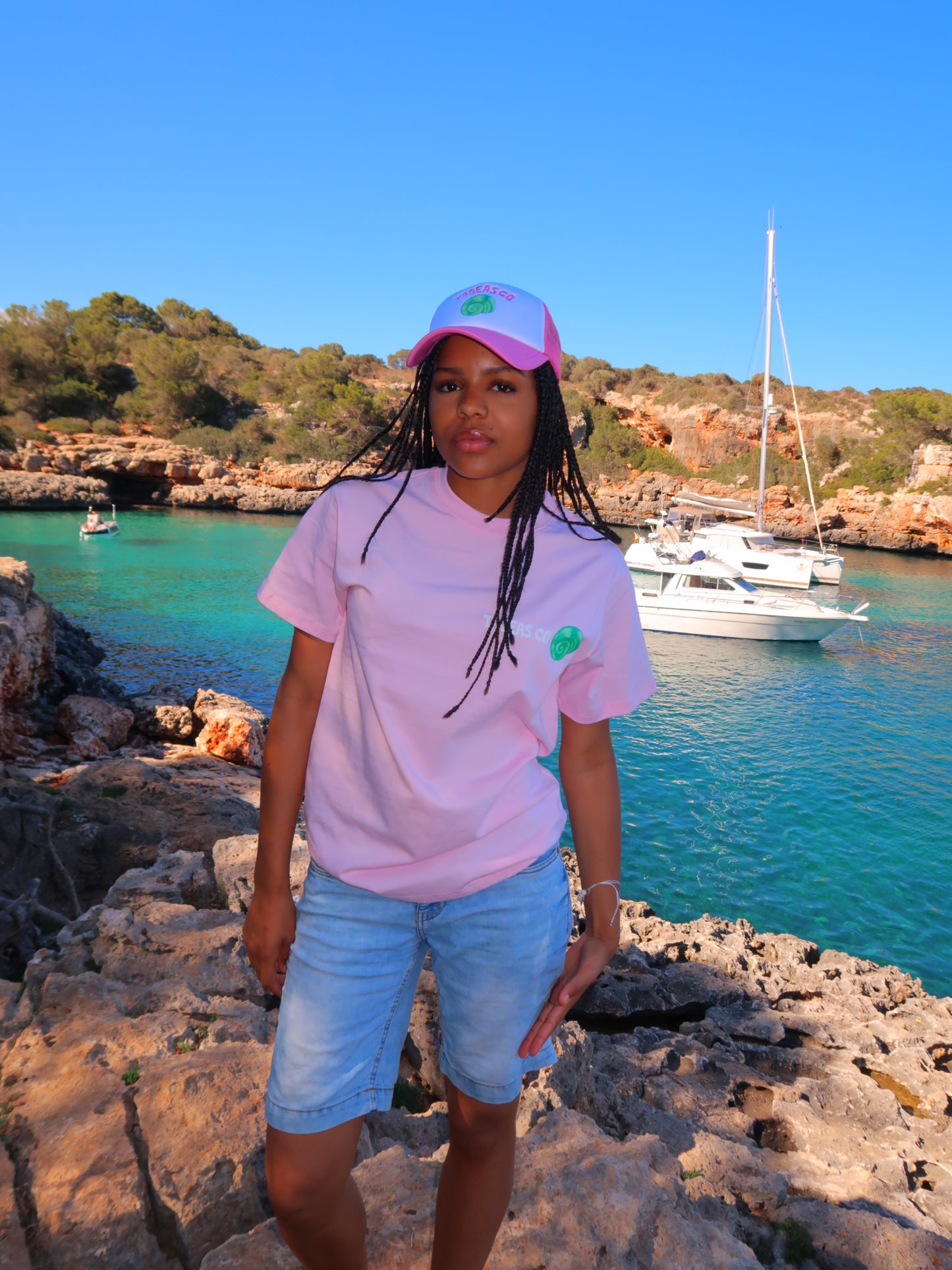 PINK TEE "IT COMES IN WAVES" (9300494516560)
