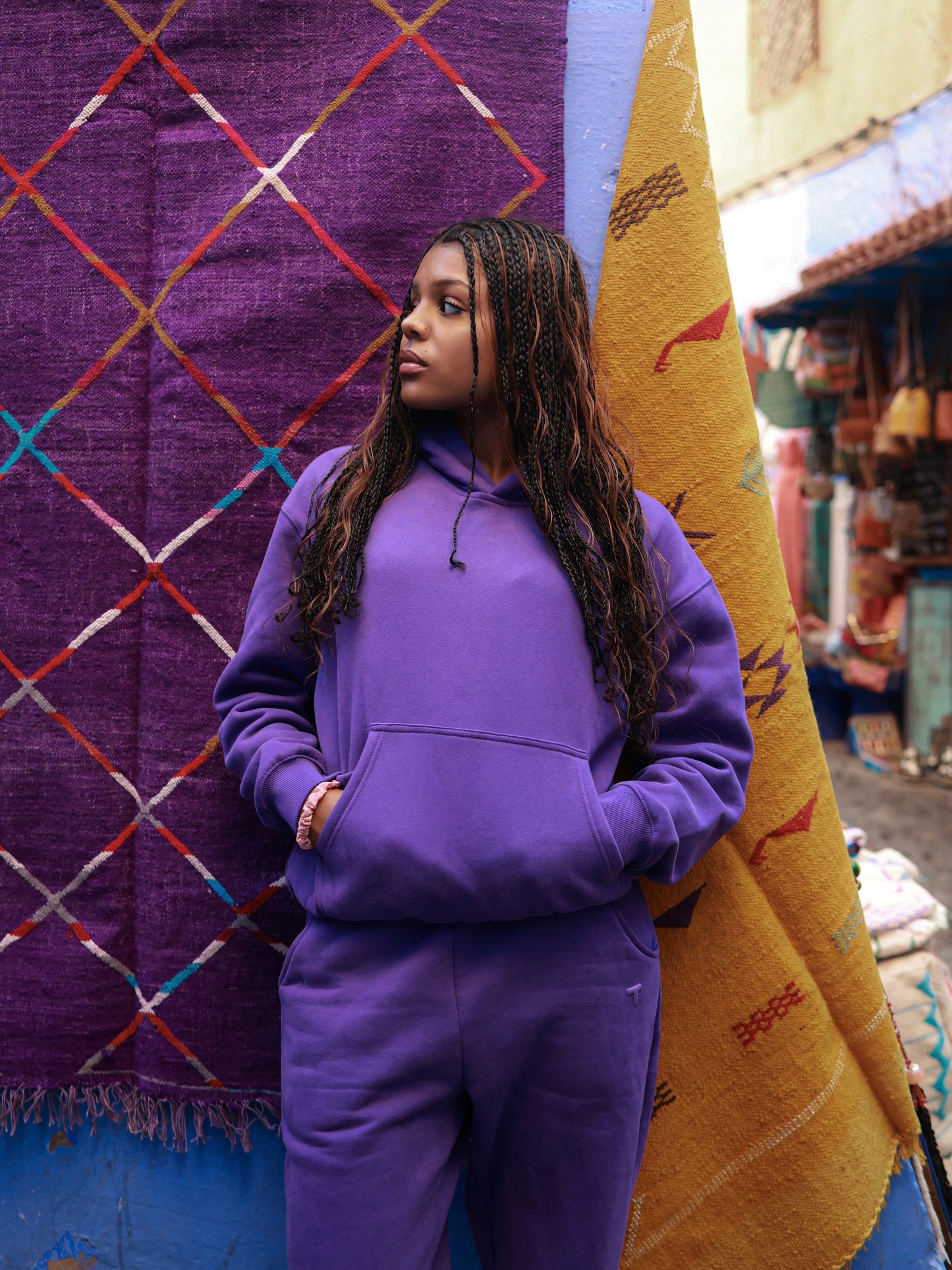 Royal purple sweatpants