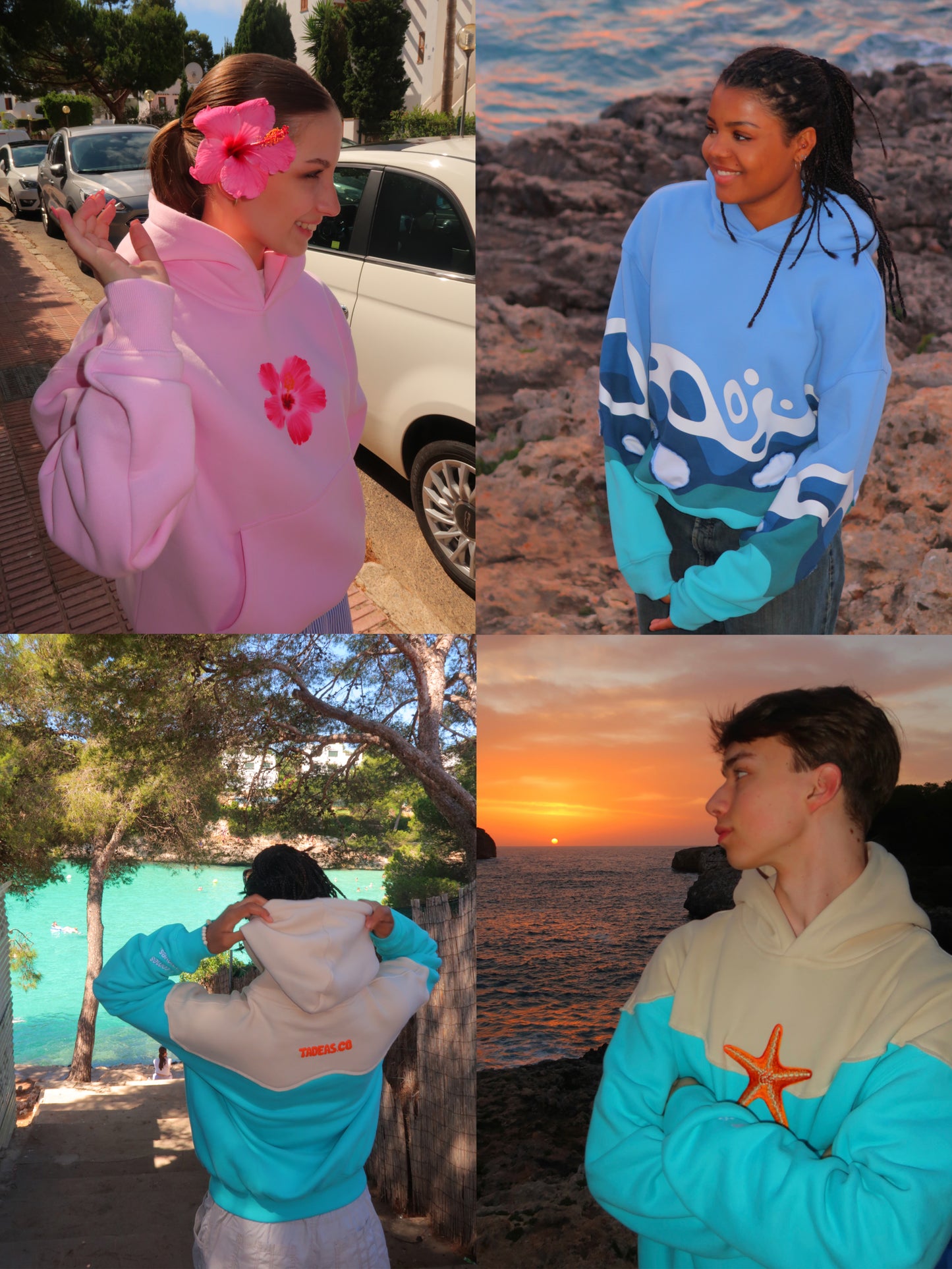 TRIO: Wave, Star & Blossom Hoodie