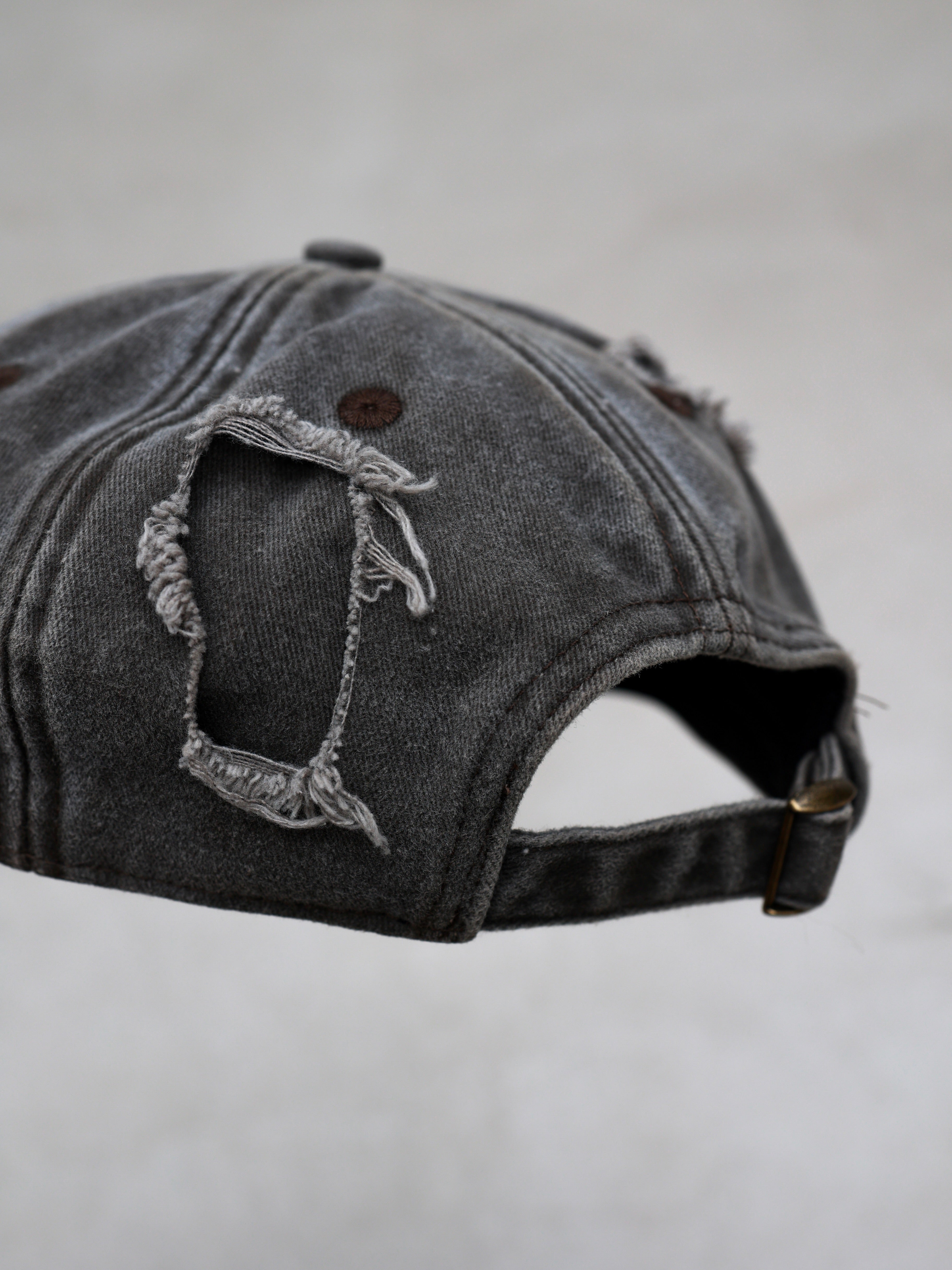 Grey baseball hat