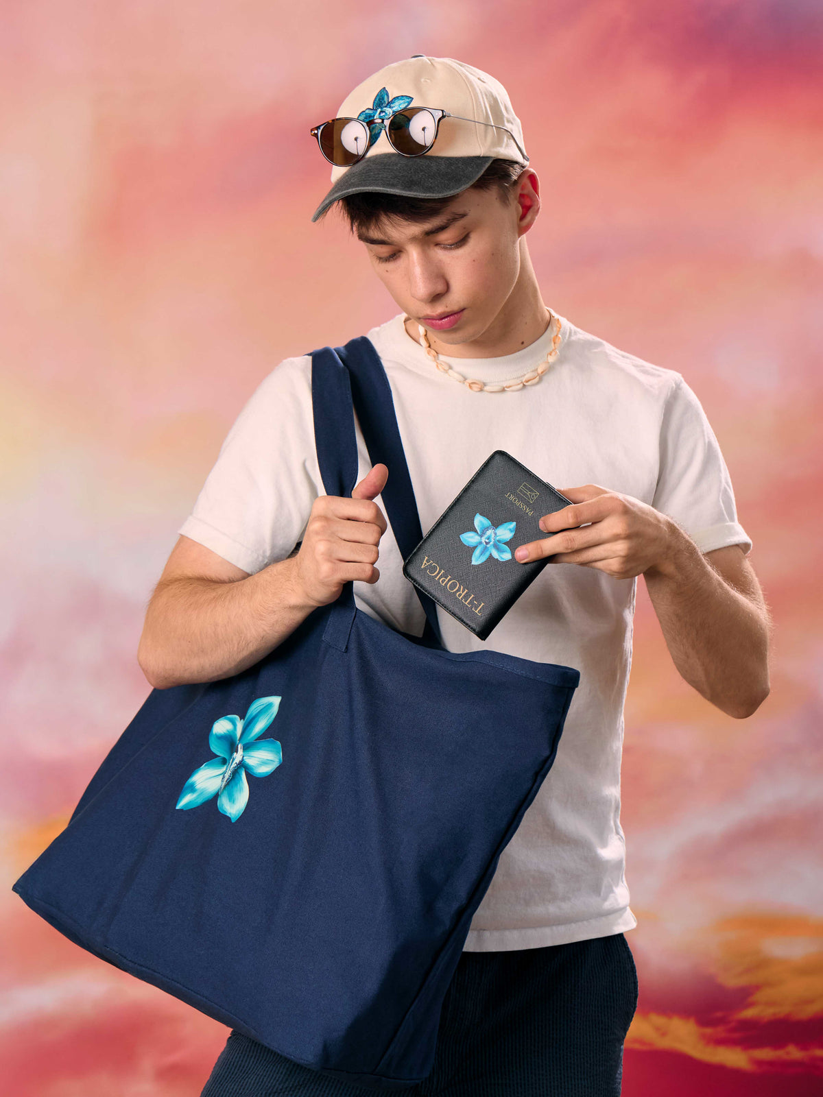 Vintage T-Tropica Navy baseballová čiapka