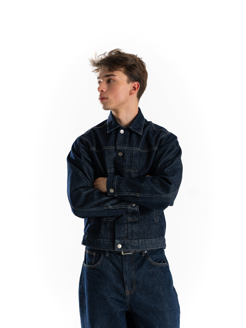 The Artisan denim jacket (DARK)