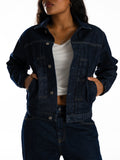 The Artisan denim jacket (DARK)
