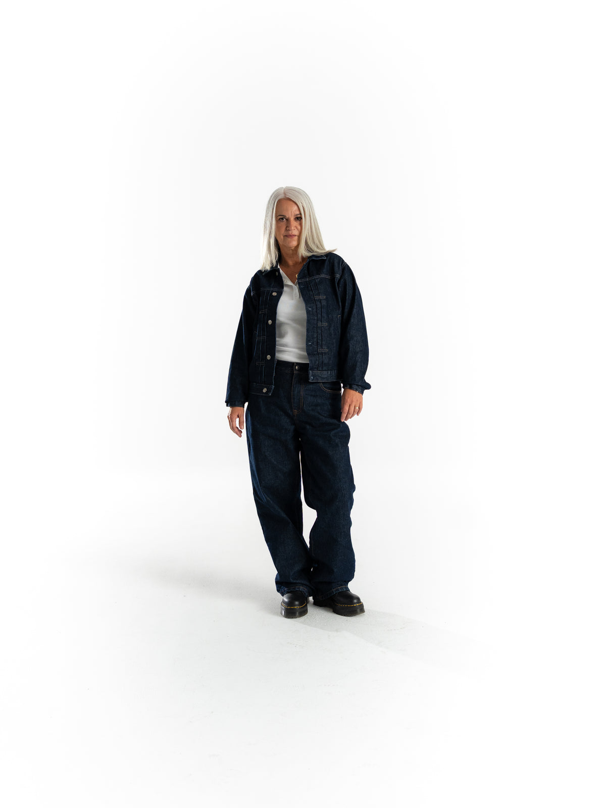 The Artisan denim jacket (DARK)