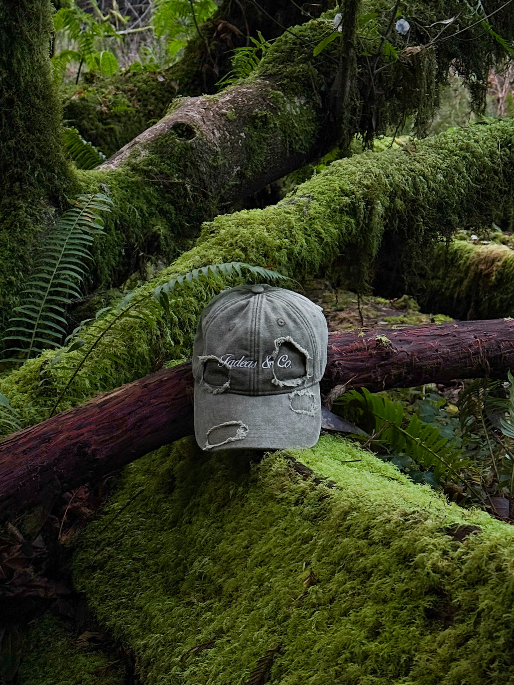 Grey baseball hat