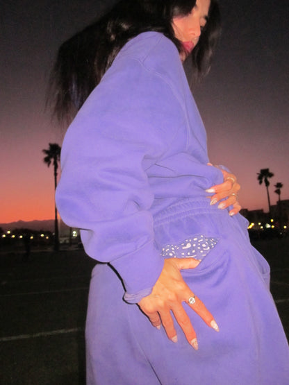 Royal purple sweatpants