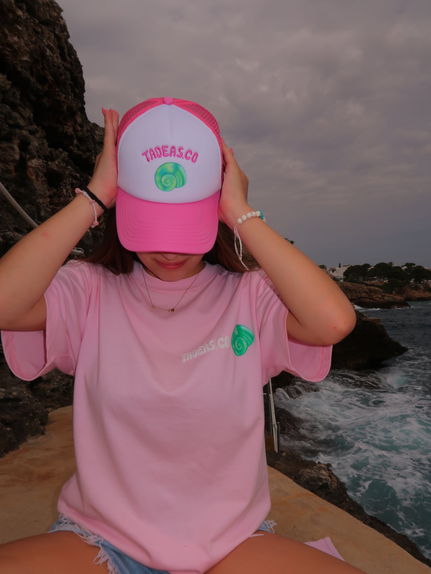 PINK TRUCKER HAT