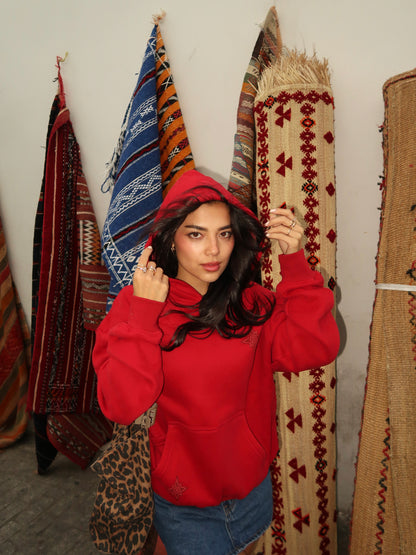 Moroccan rug hoodie