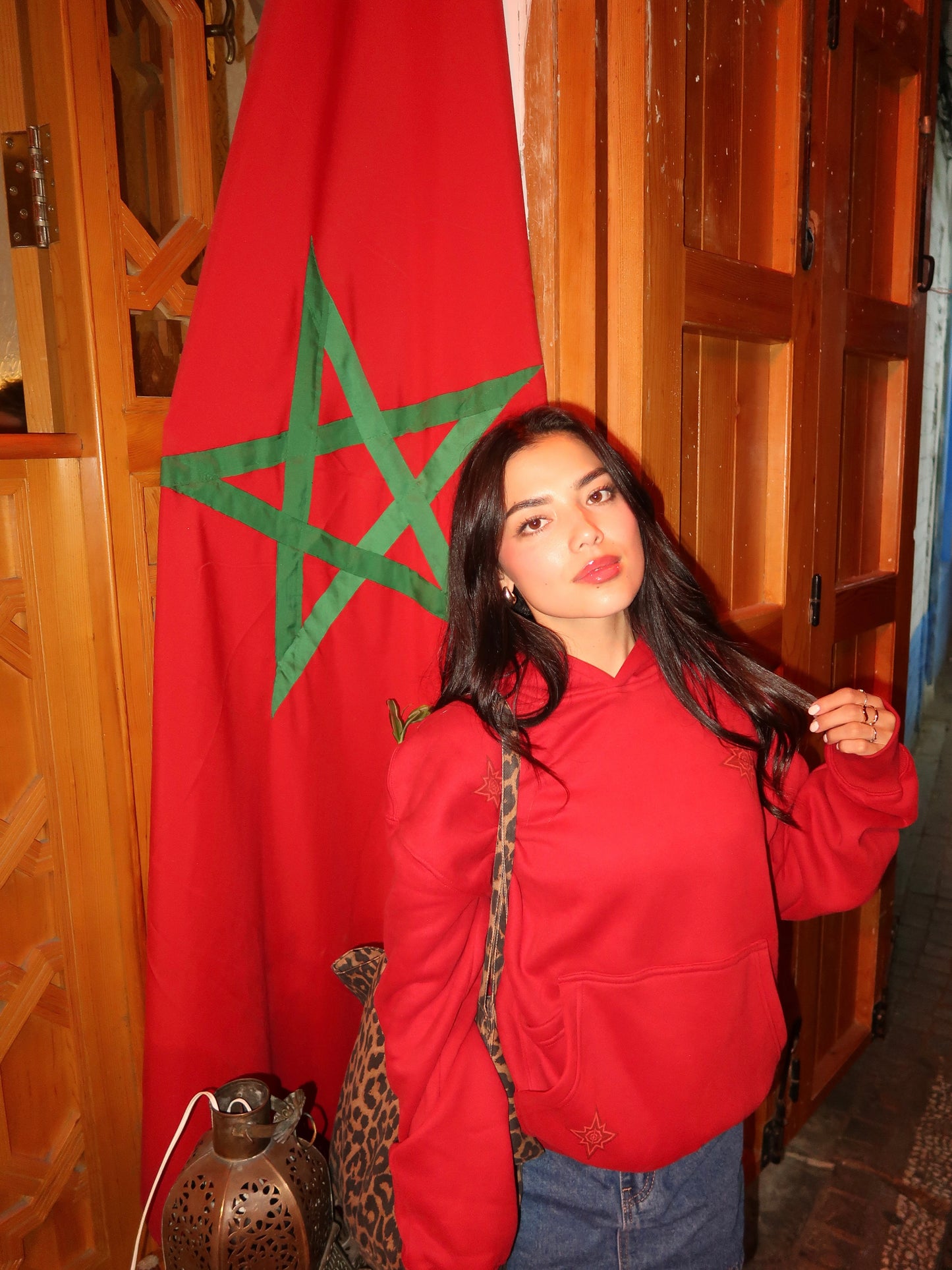 Moroccan rug hoodie
