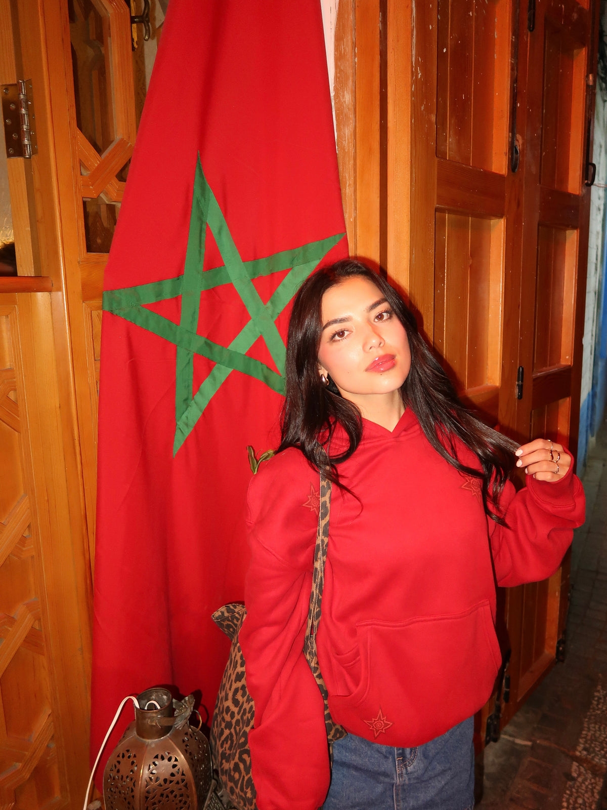 Moroccan rug hoodie