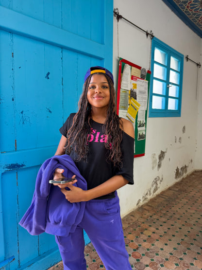 Royal purple sweatpants