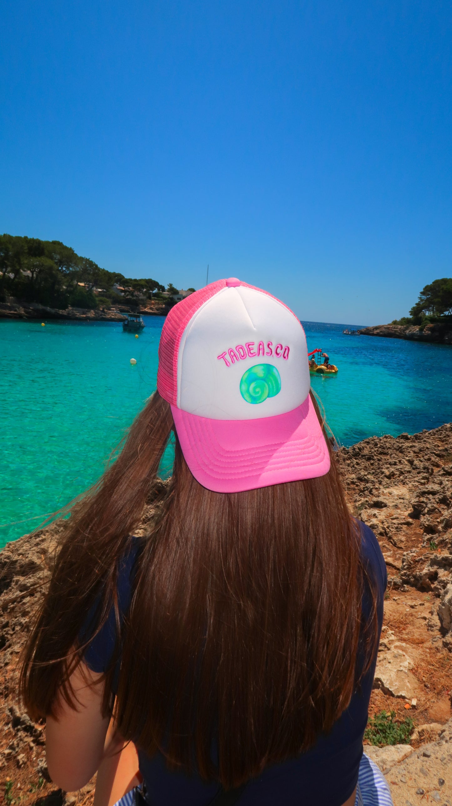 PINK TRUCKER HAT