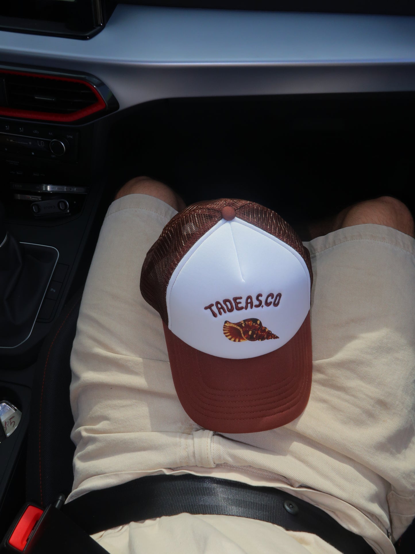 BROWN TRUCKER HAT