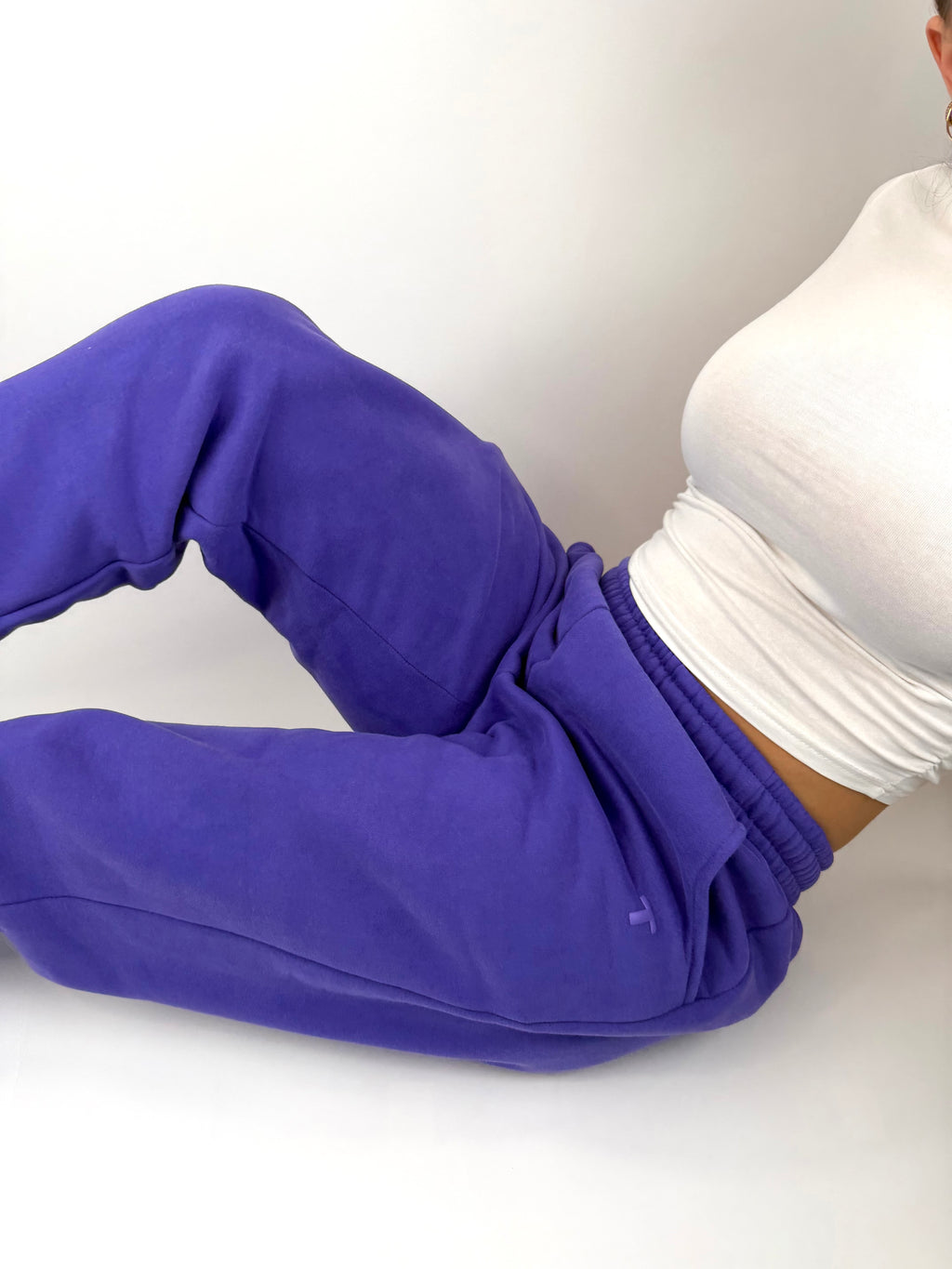 Royal purple sweatpants